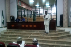 THE VICE CHAIRMAN ADDRESSING THE MEMBERS DURING ONE OF THE OGM